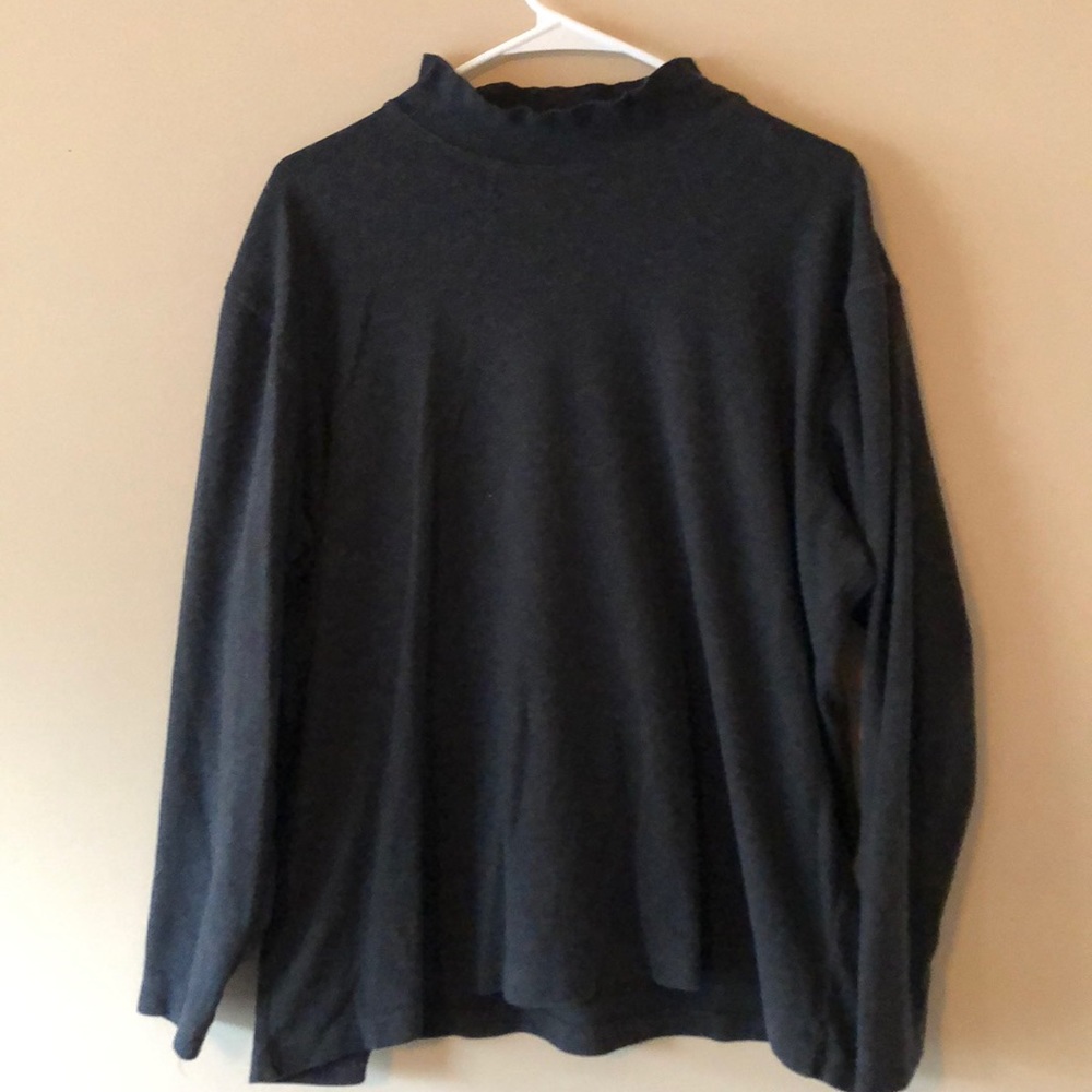 Savile Row Dark Gray Turtleneck Sweater